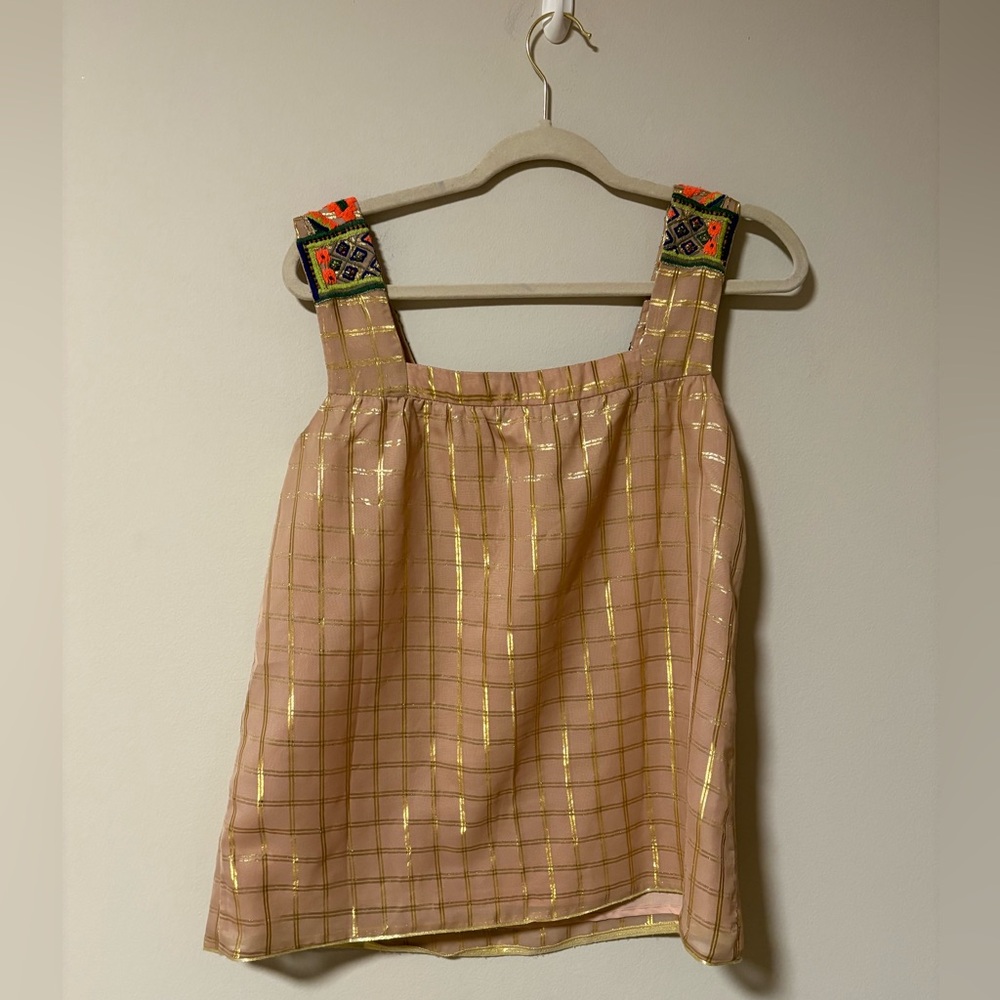 Anthropologie Sunlight Hours Tank by Vineet Bahl Small - Picture 5 of 5